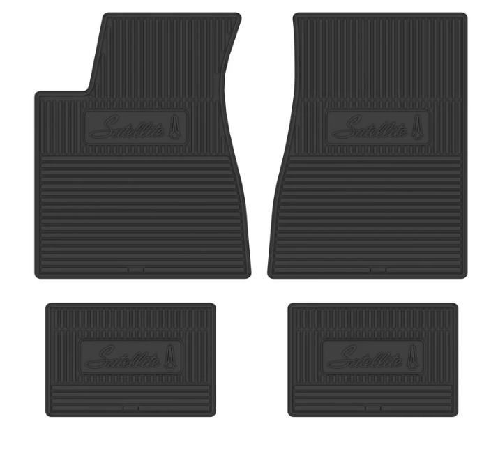 1971-1974 Plymouth Satellite Next Generation Custom Vintage Rubber Floor Mats Package